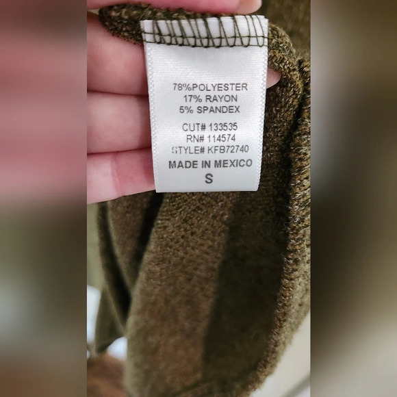 RO&DE Anthropologie Womens Dress Size S‎ Olive Chenille Indie Goblincore Scandi - Picture 4 of 7